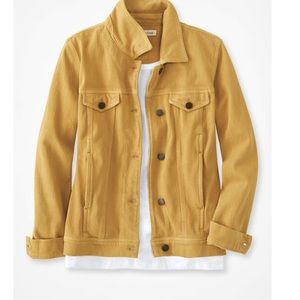 Coldwater Creek Knit Denim Jacket. Color- Honey